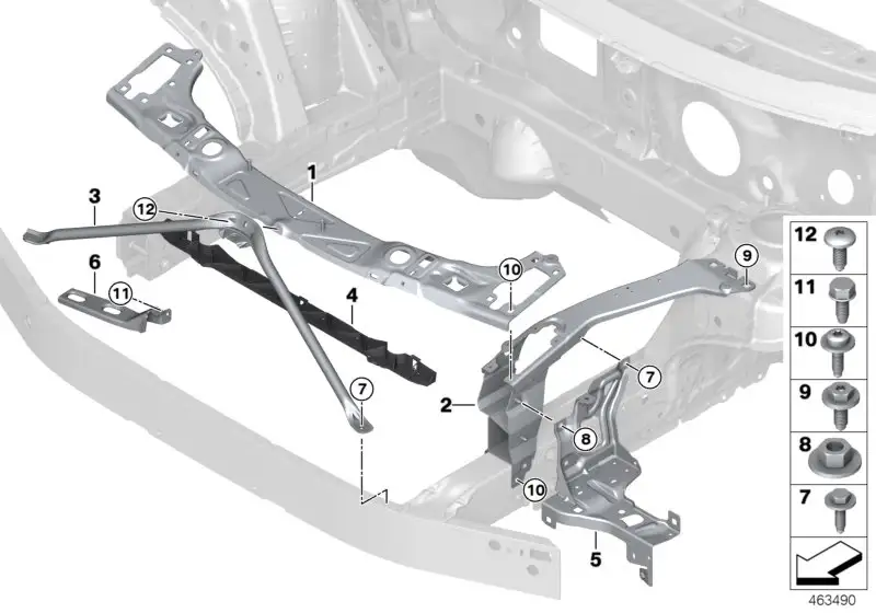 BMW V-Strebe Vorderwand F54 51647351533