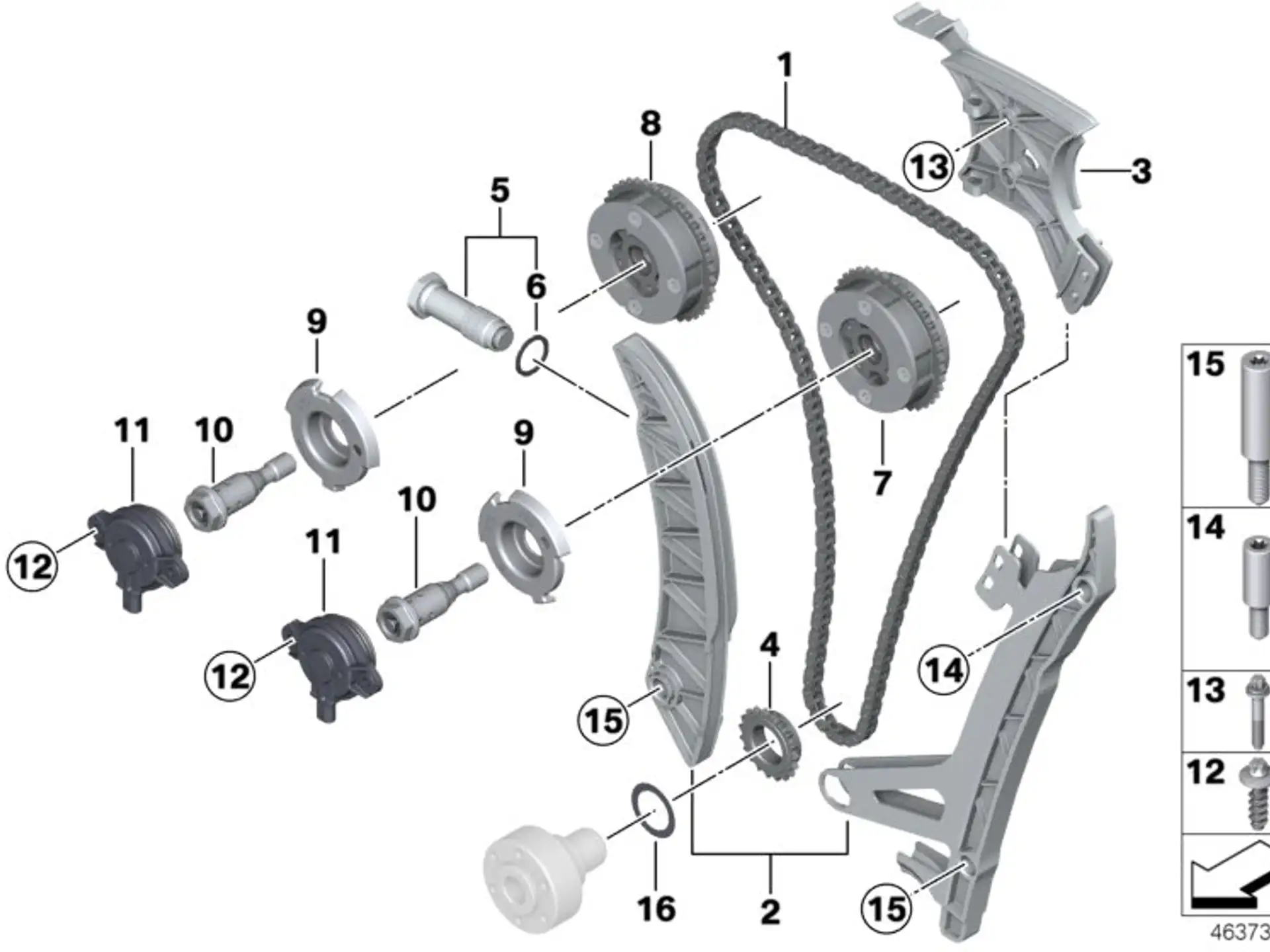 BMW Lagerbolzen E60 E61 E63 E64 E65 E66 E70 E71 E81 E82 E83 E84 E85 E86 E87 E88 E89 E90 E91 E92 E93 F01 F02 F06 F07 F10 F11 F12 F13 F15 F16 F20 F21 F22 F23 F25 F26 F30 F31 F32 F33 F34 F36 F80 F82 F83 F87 F87N 11317584170