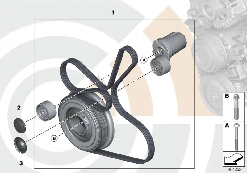 BMW Reparatursatz Riementrieb komplett E70 E71 F07 F10 F11 112824