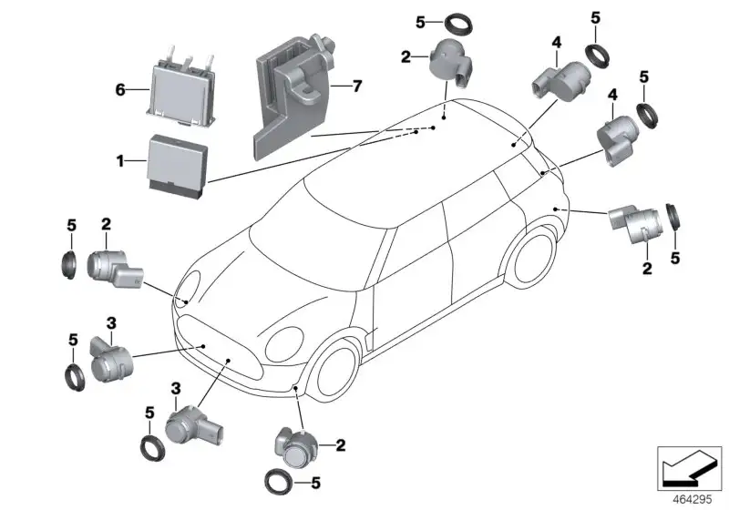 BMW Einleger F54 F55 F56 F57 66209375565 - Bildposition 07