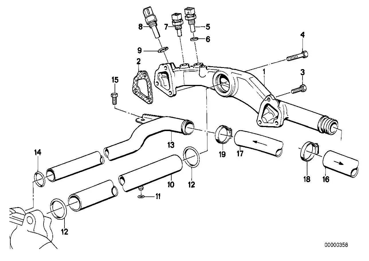 BMW Schlauch Rücklauf 64211379942 - Bildposition 17