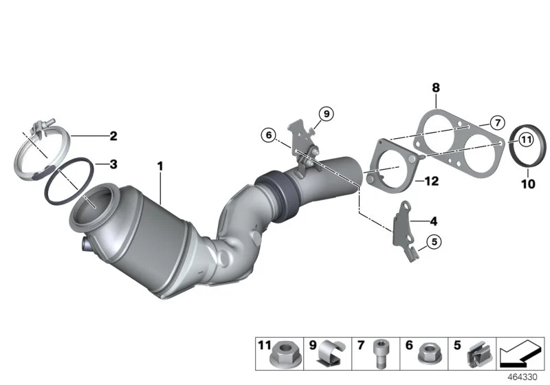 BMW Bundmutter M8 F01 F02 F04 F06 F07 F10 F11 F12 F13 F80 F82 F83 F87N G05 G06 G07 G11 G12 G14 G15 G16 G30 18307597650