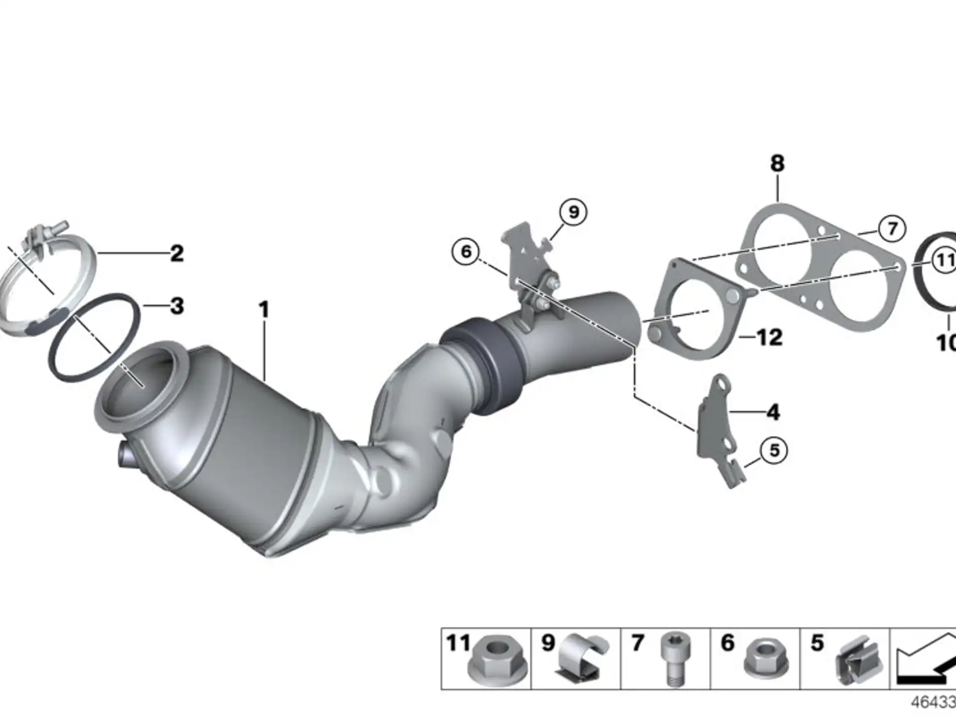 BMW Sechskantmutter E60 E61 F39 F20 F44 F45 F46 F48 F80 F82 F83 F87N G01 G02 G05 G06 G07 G11 G12 G20 G21 G30 G31 G32 K26 K71 R21A R28 F54 F55 F56 F57 F60 R50 R52 R53 07129905826