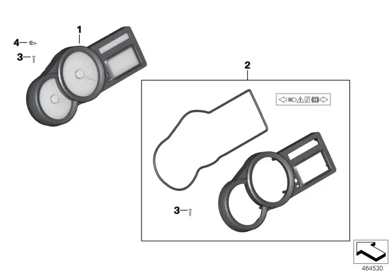 BMW Instrumentenkombination K40 62117718202
