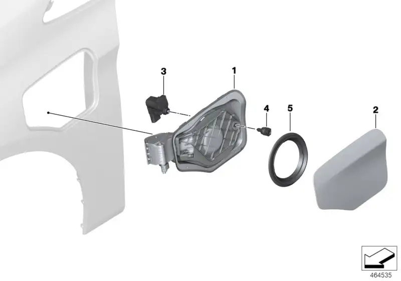 BMW Abdecktopf Ladeanschluss F45 51177350864
