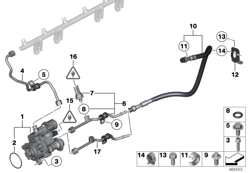 BMW Zylinderschraube E60 E61 E63 E64 E70 E71 E82 E88 E89 E90 E91 E92 E93 F01 F02 F07 F10 F11 F12 F13 F25 F33 07119904954