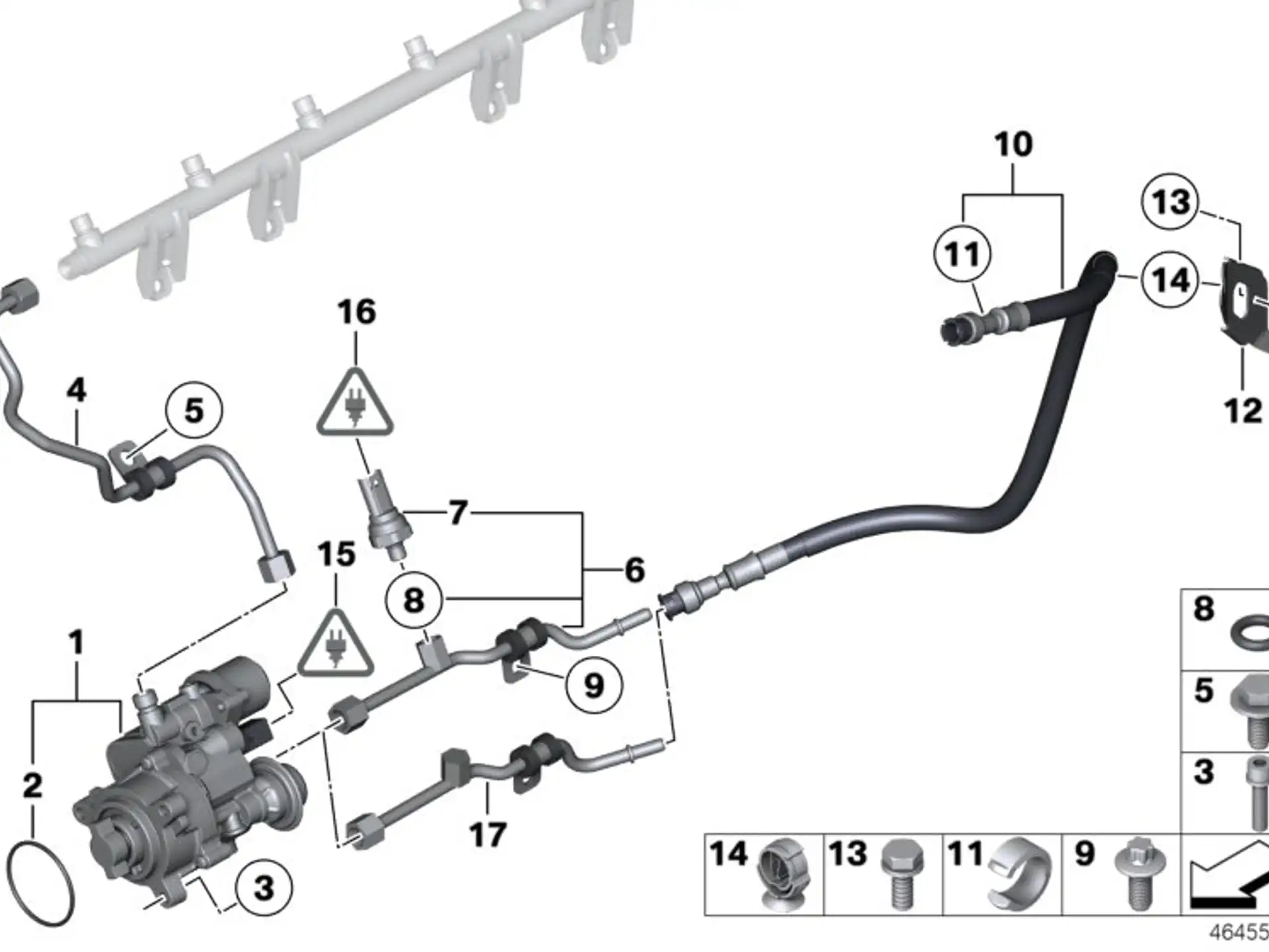 BMW Zylinderschraube E60 E61 E63 E64 E70 E71 E82 E88 E89 E90 E91 E92 E93 F01 F02 F07 F10 F11 F12 F13 F25 F33 07119904954