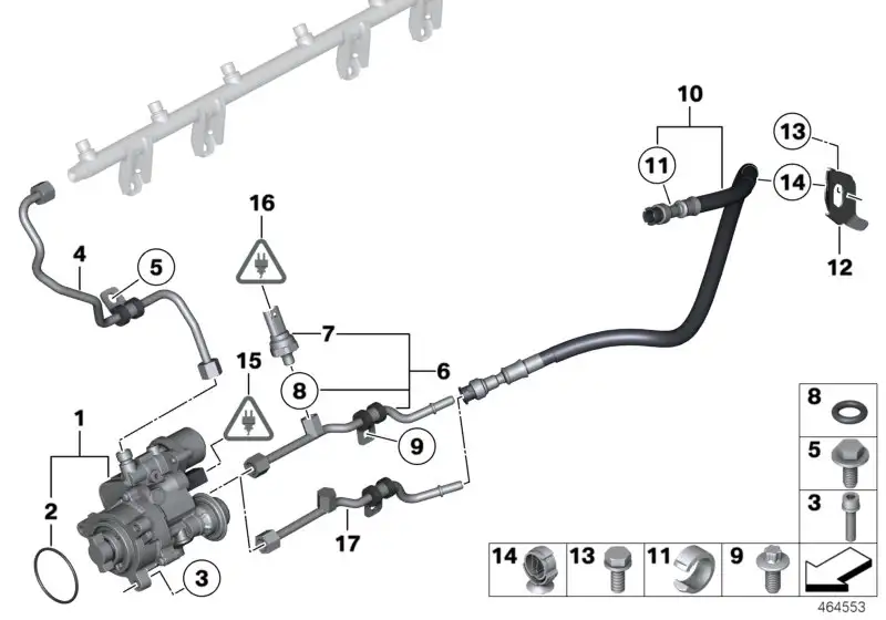 BMW Zylinderschraube E60 E61 E63 E64 E70 E71 E82 E88 E89 E90 E91