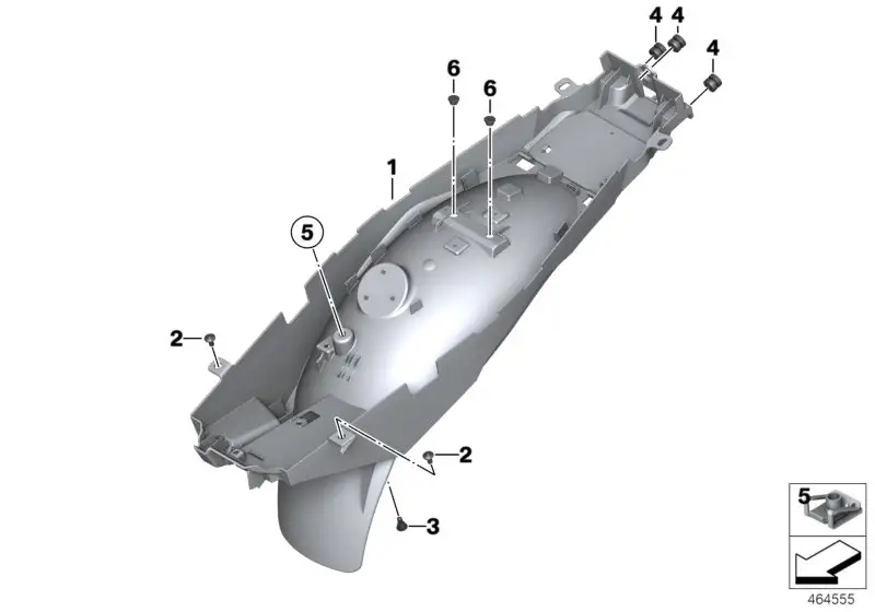 BMW Hinterradabdeckung 46628546508 - Bildposition 01