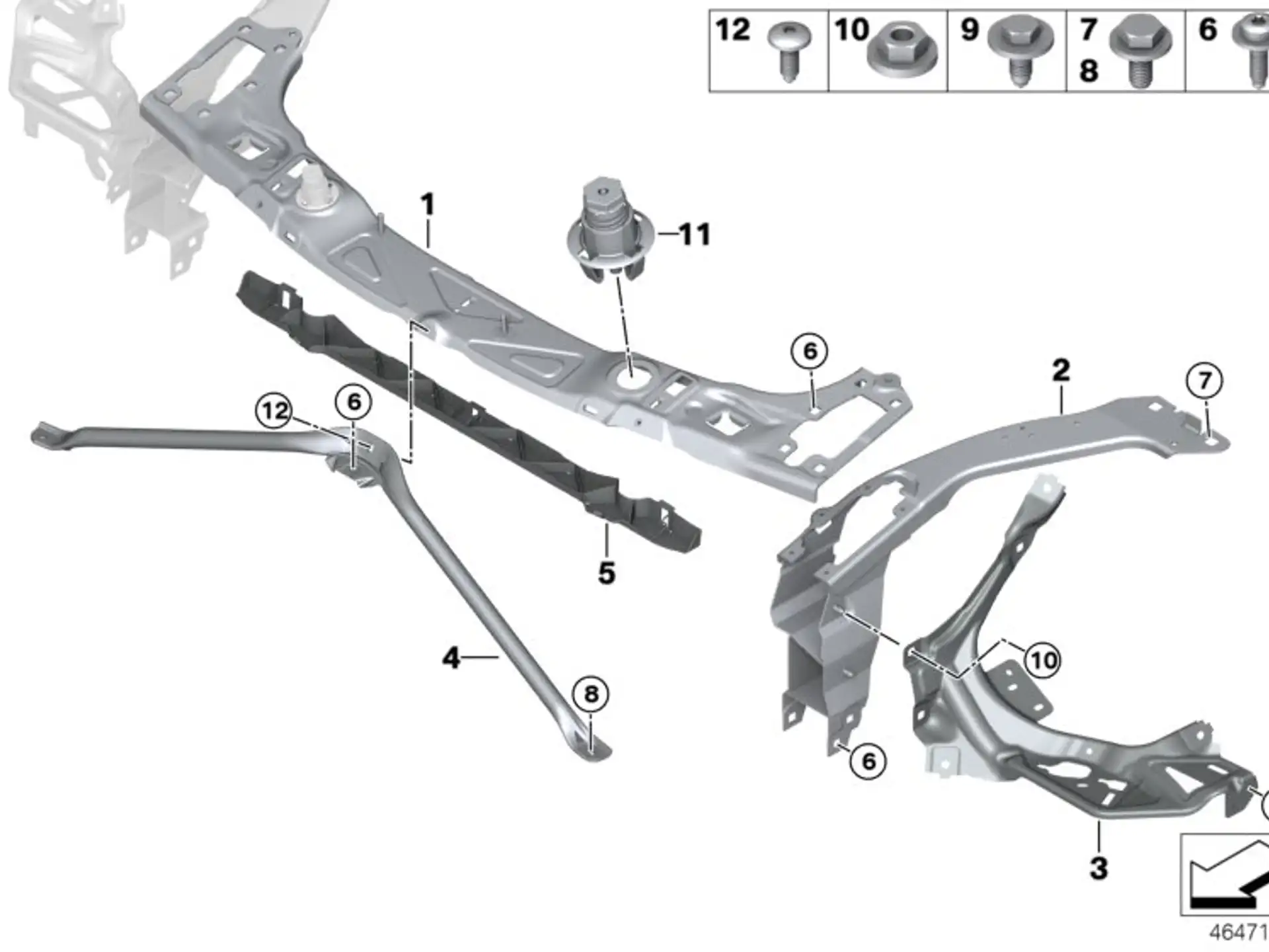 BMW Stütze links 51647307873