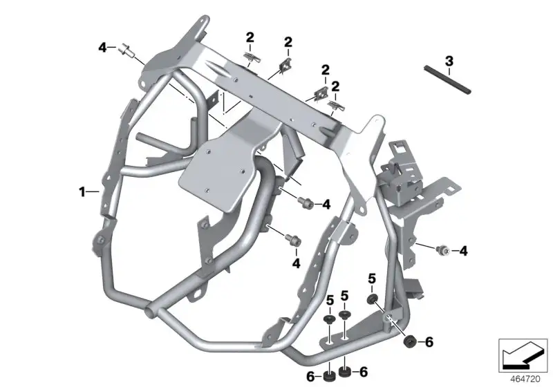 BMW Verkleidungshalter vorn K18 46638556376
