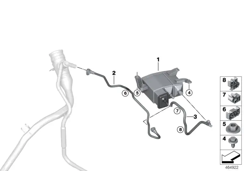 BMW Aktivkohlefilter G11 G12 16137356541 - Bildposition 01