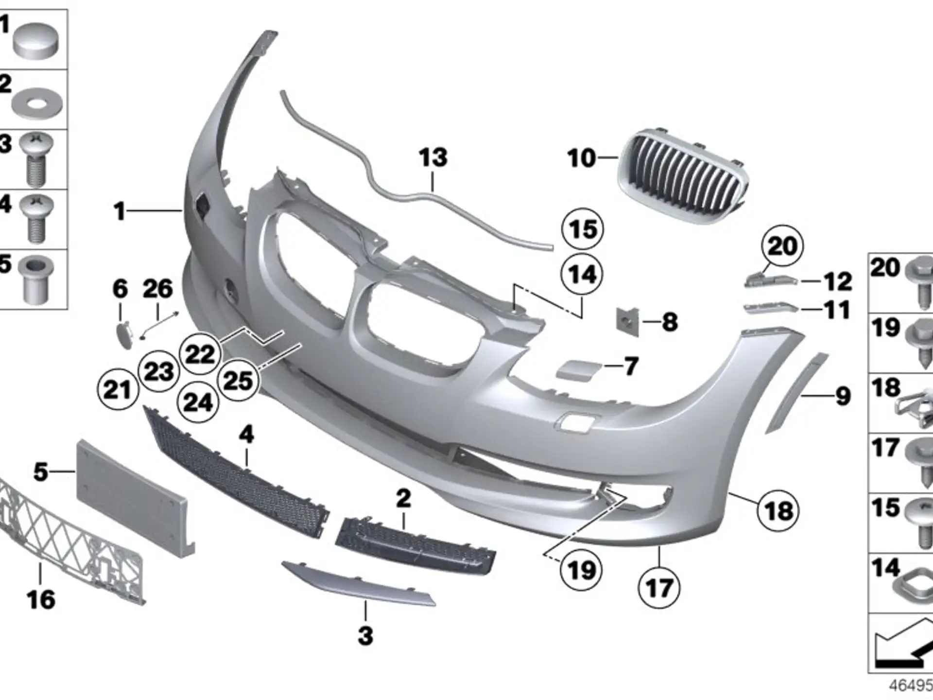 BMW Blendenstab rechts E92 E93 51117229182