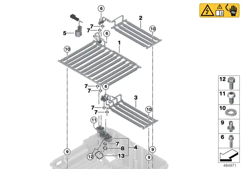 BMW Kühleranschlussflansch Hochvolt-Batteri F30 61278632539