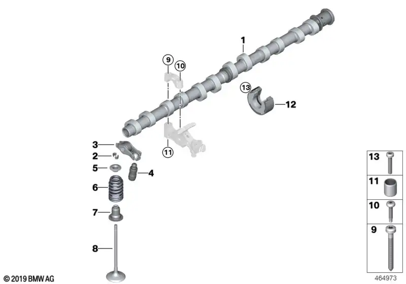 BMW ISA-Schraube 07119908729 - Bildposition --
