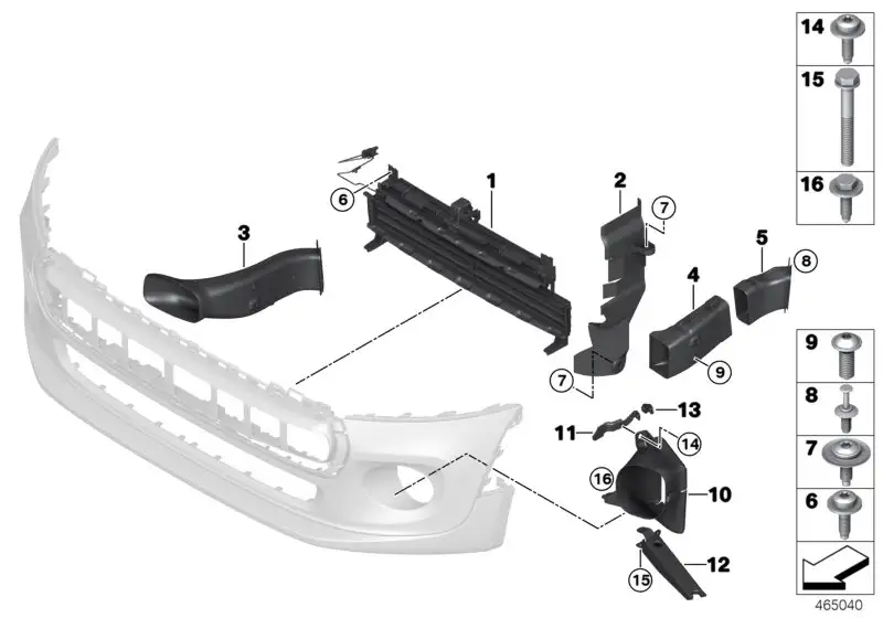 BMW Luftführung links 51647360187 - Bildposition 02