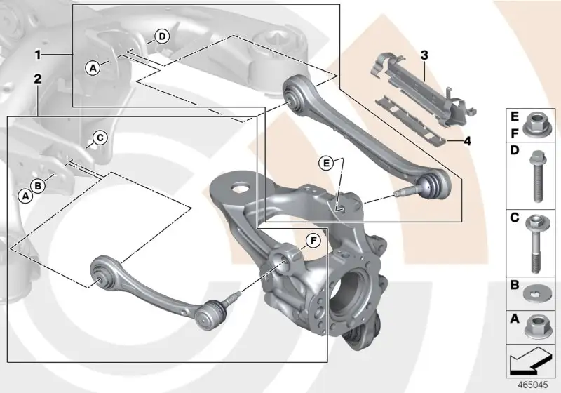 BMW Reparatursatz Führungslenker links E70 E71 E72 F15 F16 333224