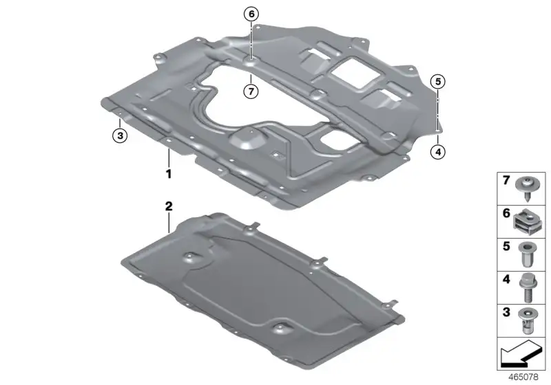 BMW Sechskantschraube mit Scheibe F57 07147440172 - Bildposition