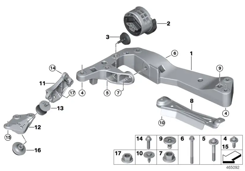 BMW Getriebelager G01 G02 G05 G06 G07 G11 G12 G14 G15 G16 G30 G31