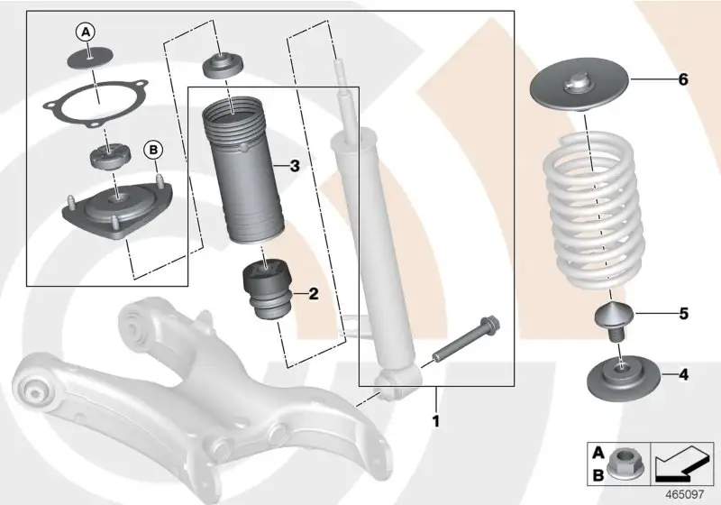 BMW Reparatursatz Stützlager E70 E71 33522413675