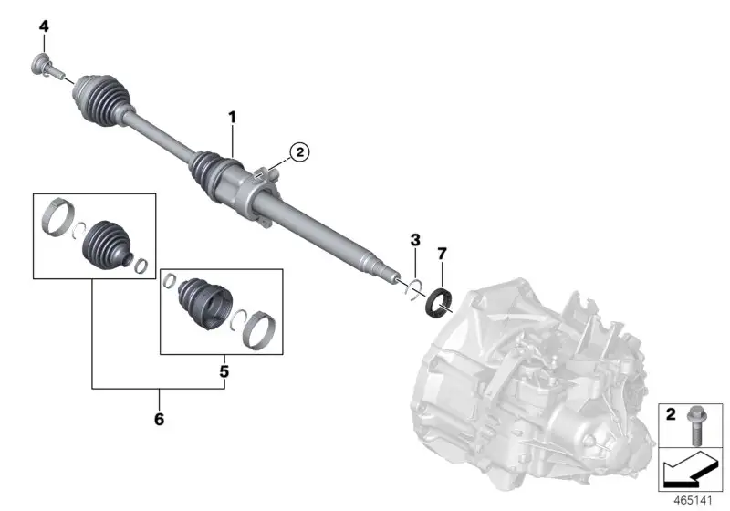 BMW Sicherungsring 31608618964 - Bildposition 03