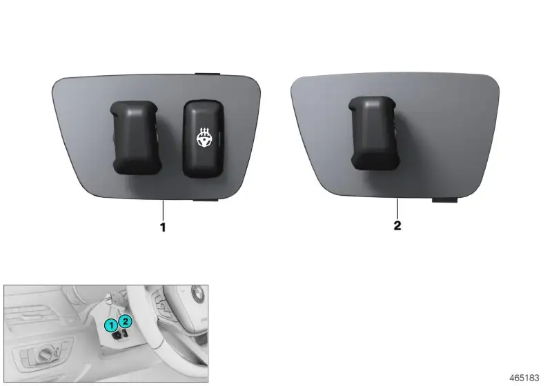 BMW Schalter Lenksäulenverstellung G11 G12 61319365878