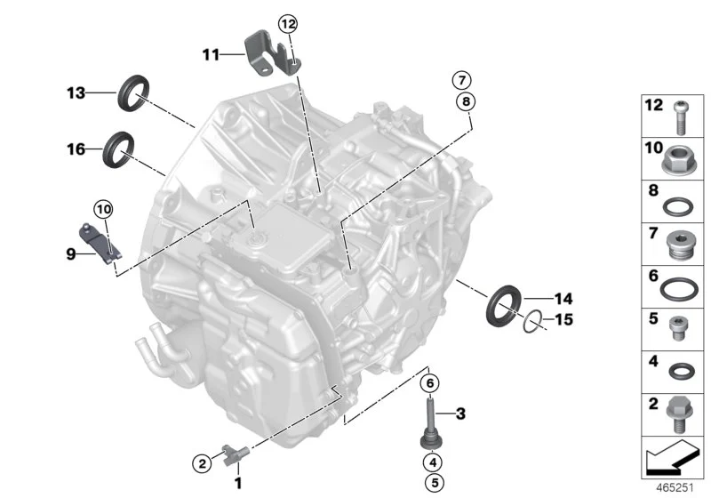 BMW O-Ring F39 F45 F46 F48 I12 I15 F54 F55 F56 F57 F60 24278627913