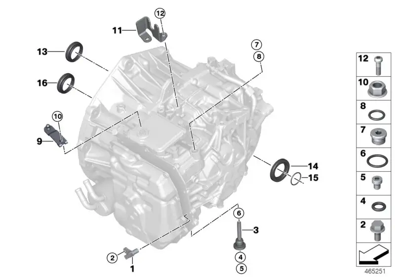 BMW Wellendichtring Antriebswelle 24278627784