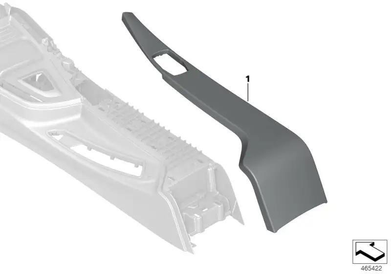 BMW Blende Mittelkonsole F80 51167993069