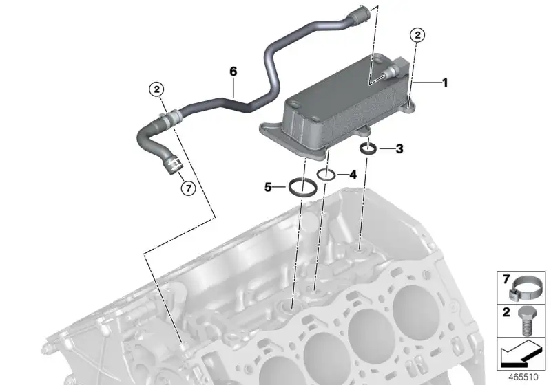 BMW Wärmetauscher G05 G06 G07 G11 G12 G14 G15 G16 G30 11427648914