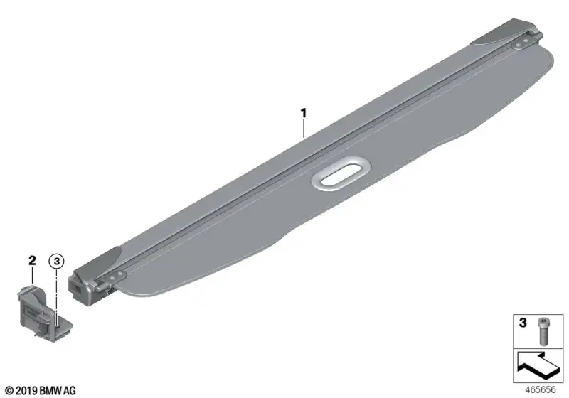 BMW Sichtschutzrollo Gepäckraum F54 51477360792