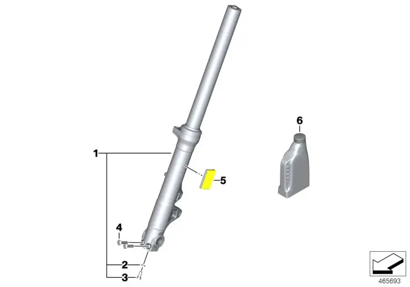 BMW Gabelholm links K23 K33 31428558713