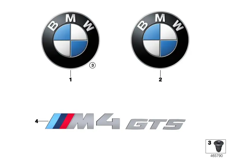 BMW Schriftzug F82 51138070411 - 4er F82