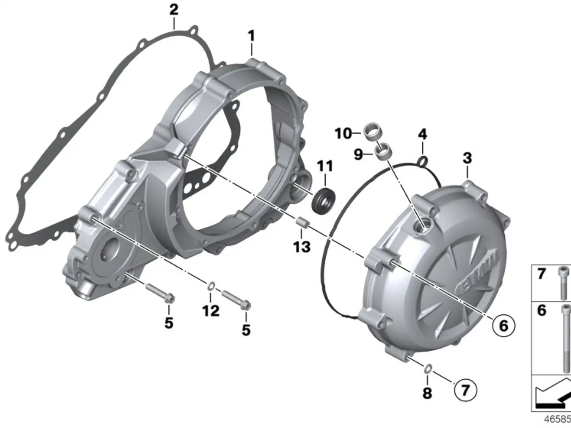 BMW Wellendichtring K15 K70 K71 K72 K73 K75 R13 11142343038
