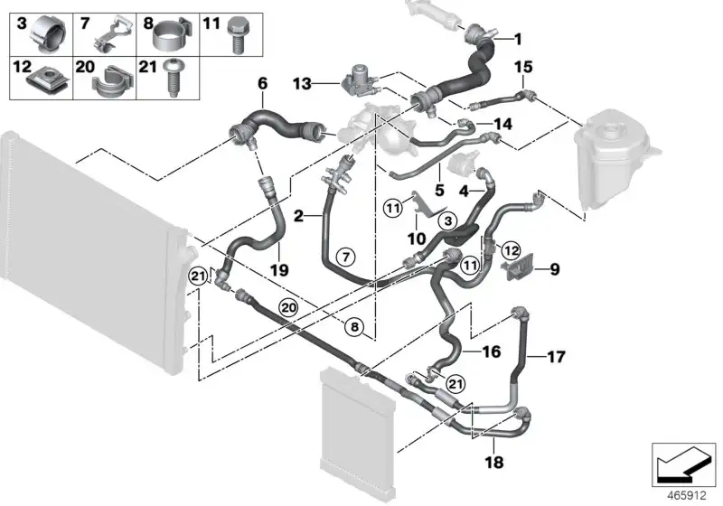 BMW Absperrventil 17128517589 - Bildposition 13