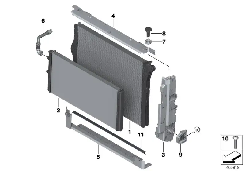 BMW Kühlmittelkühler F80 F82 F83 F87N 17112284607 - 2er, 3er, 4er