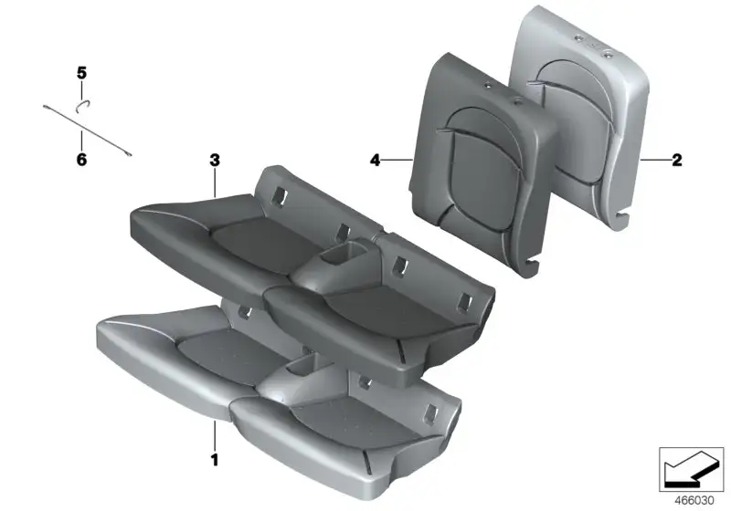 BMW Bezug Sitz Leder 52207398501 - Bildposition 03