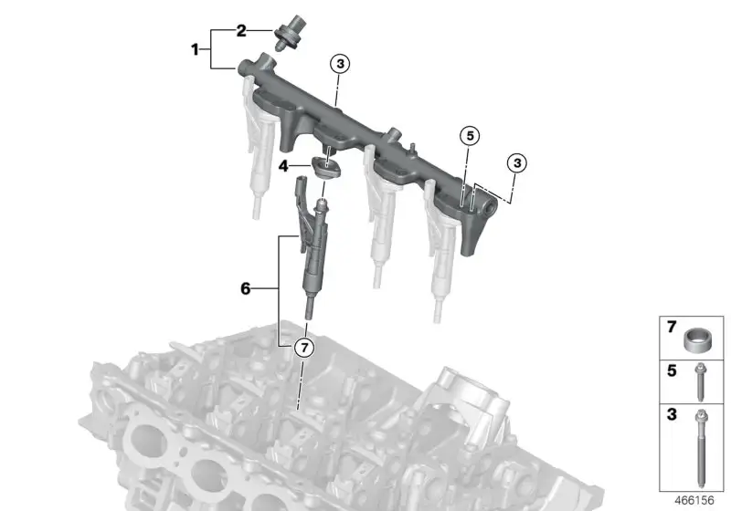 BMW Injektor F39 F20 F44 F97 F98 F54 F60 13538671991