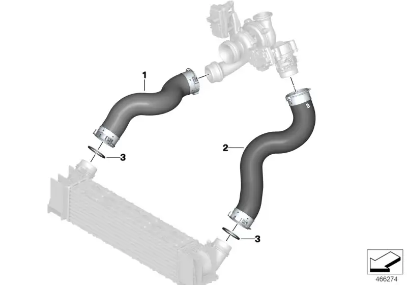 BMW Ladeluftleitung 11618513849