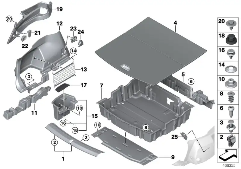 BMW Flachkopfschraube F20 F21 F22 F23 F30 F31 F32 F33 F34 F36 F39