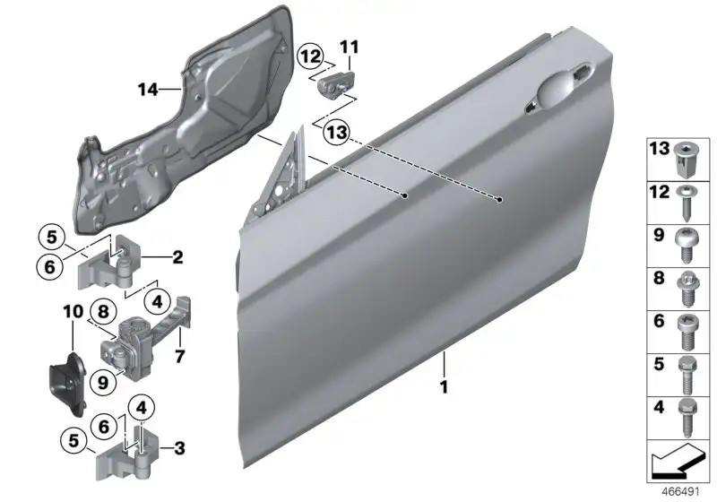 BMW Türbremse vorne links F36 51217446725 - Bildposition 07