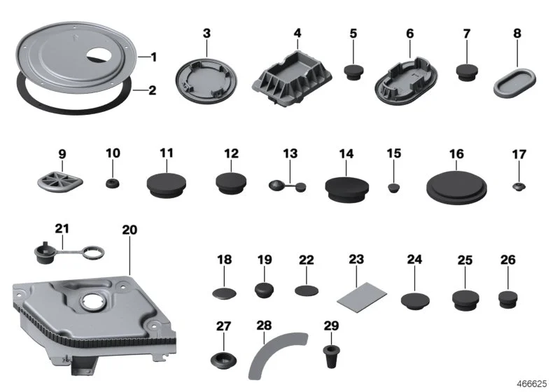 BMW Aufnahme Hebebühne E88 E93 F12 F20 F21 F22 F23 F30 F31 F32 F33 F34 F36 F80 F82 F83 F87 F87N F90 F91 F97 F98 G01 G02 G14 G29 M40i G30 G31 F55 F56 F56E F57 51717169981
