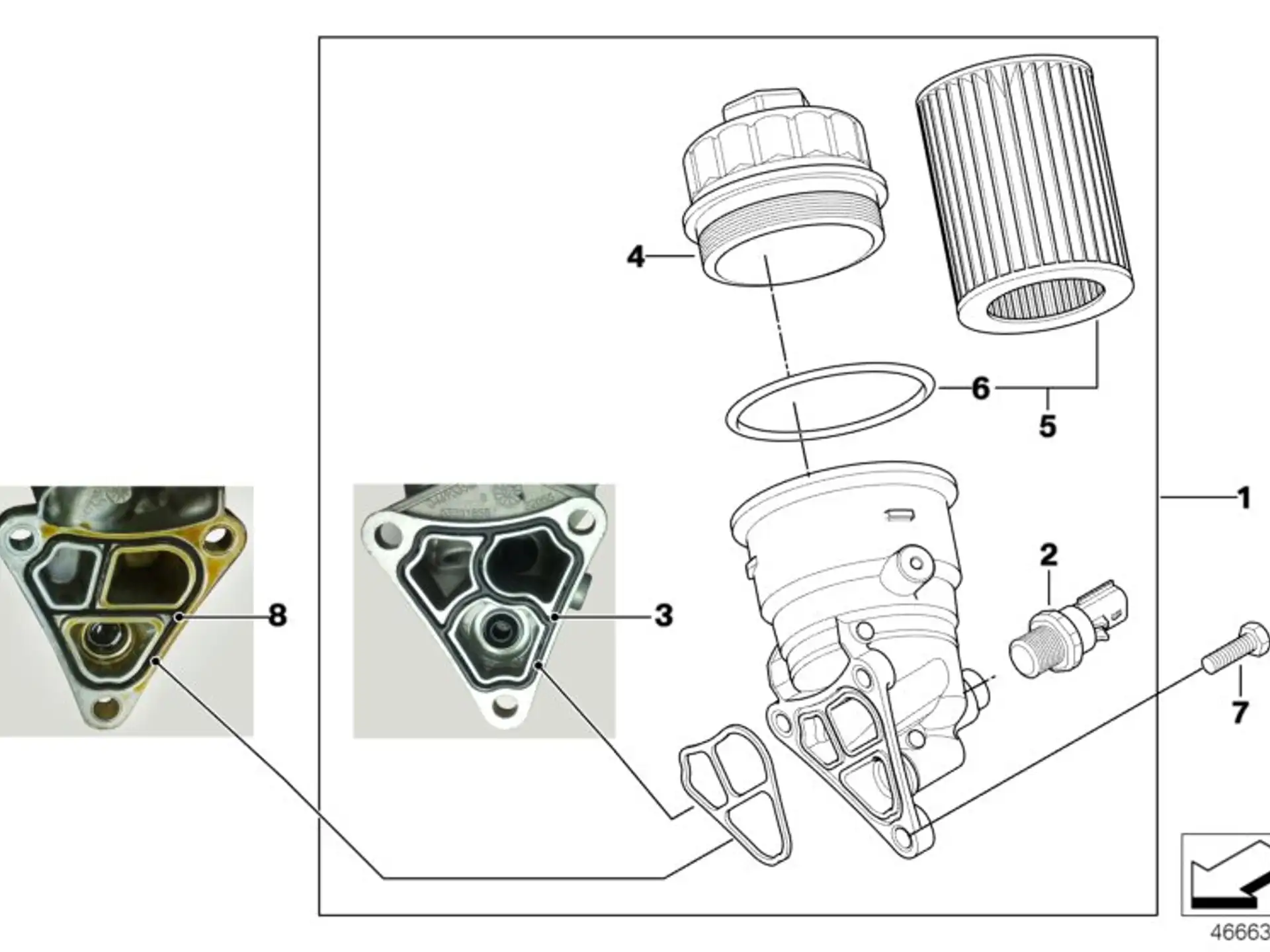 BMW Ölfilterdeckel R50 R52 R53 11427563763