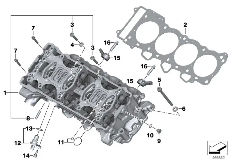 BMW Zylinderkopf K42 K46 11128530889