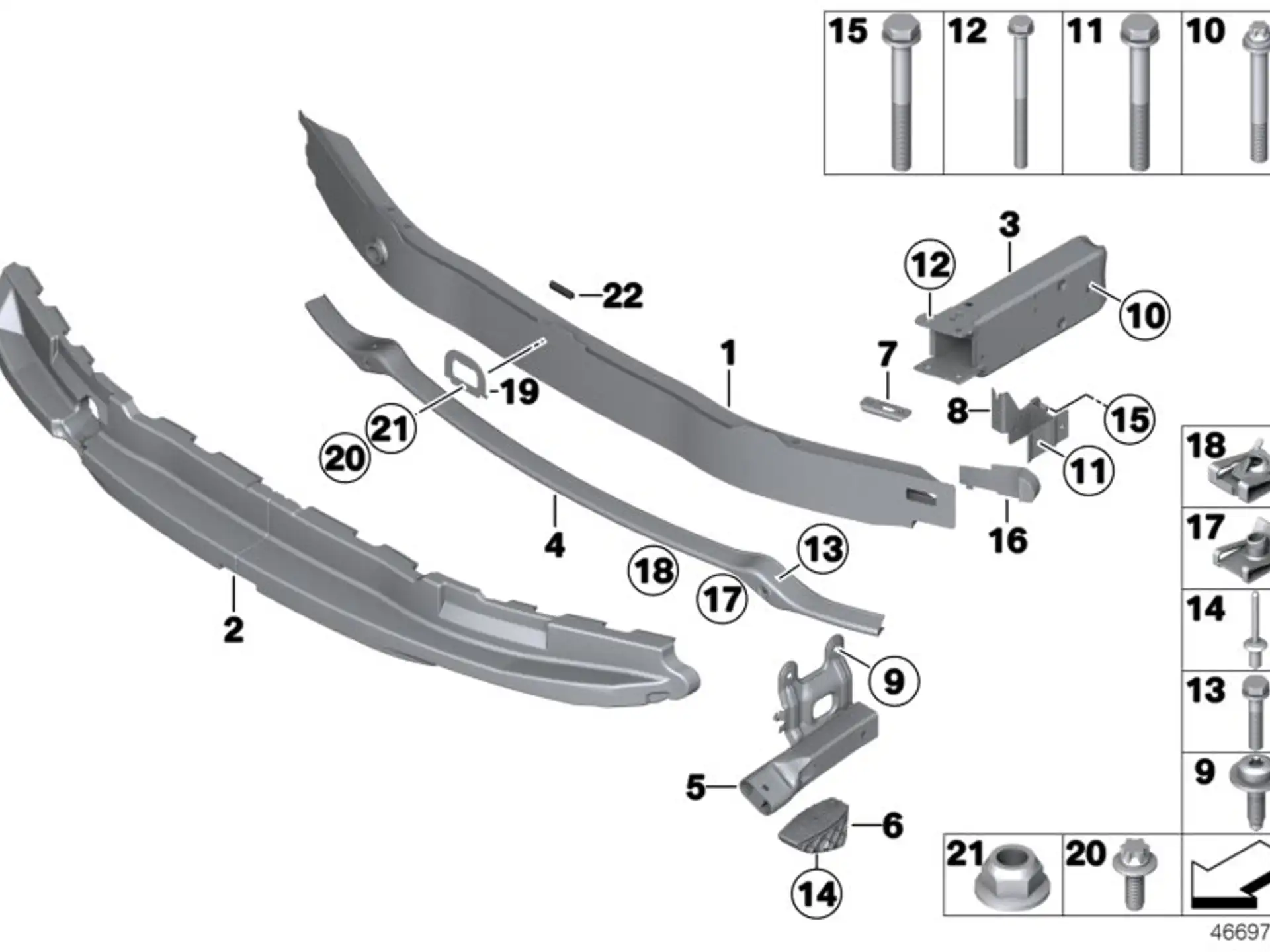 BMW Abstützung F22 F23 F30 F31 F32 F33 F34 F36 51117371572
