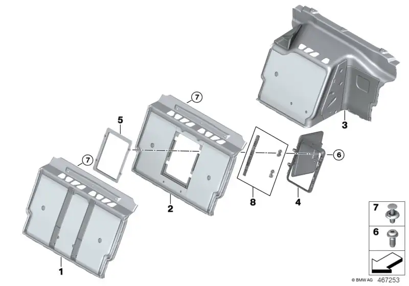 BMW Verkleidung Trennwand Gepäckraum G11 G12 51478064037