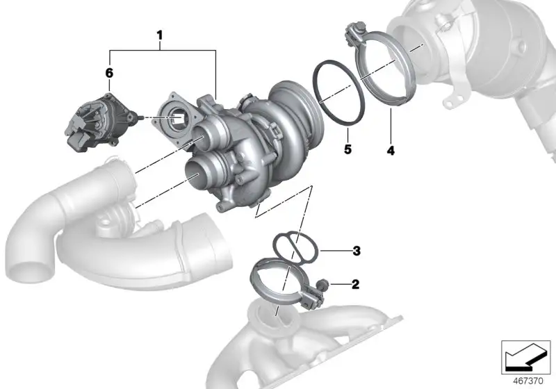 BMW Satz Wastegate-Ventil-Steller G05 G07 G11 G12 G30 11658680616