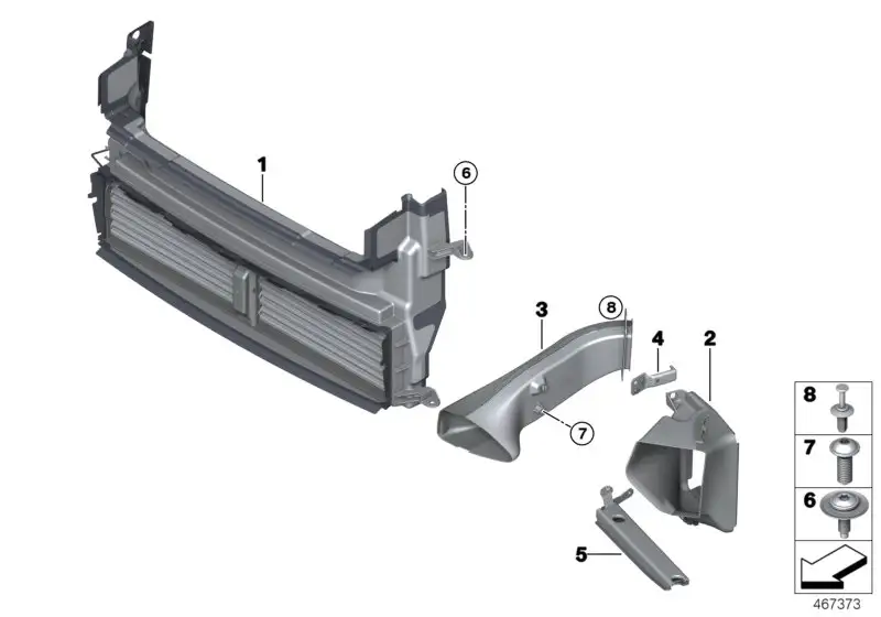 BMW Luftführung Bremse links F54 51747351531