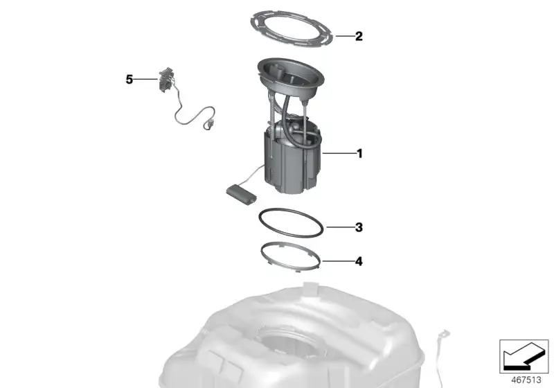 BMW Druck-Temperatur Sensor F39 F45 F48 F60 16147353214