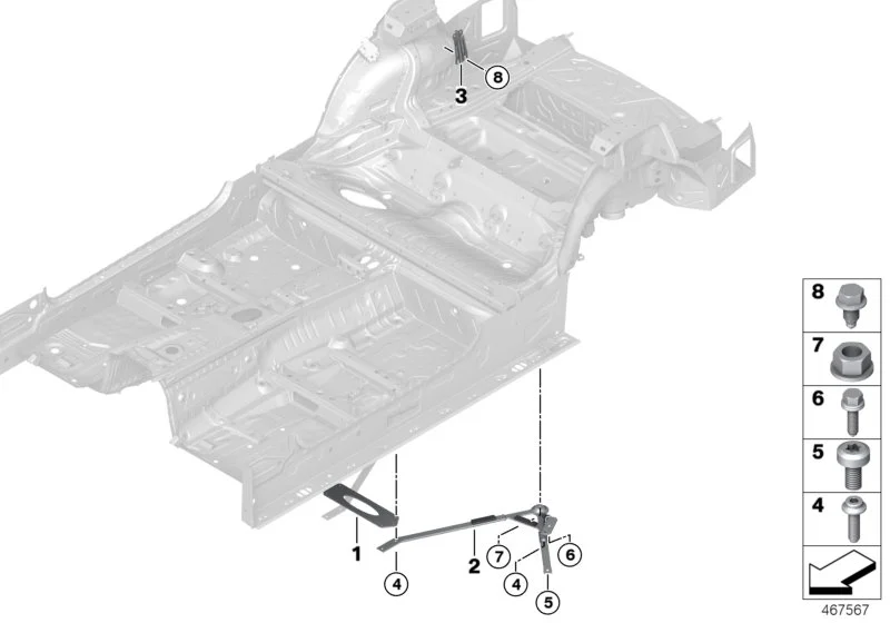 BMW Zylinderschraube E36 E46 E85 E86 F80 F82 F83 F87 F87N 17227833189